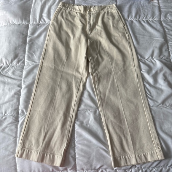 Labo.Art Cropped Wide Leg Cotton Pant